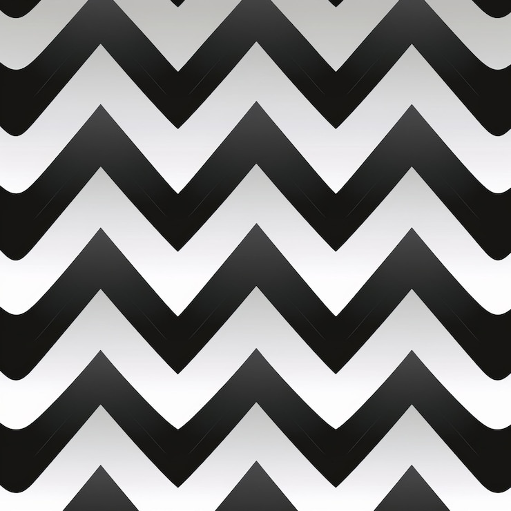 Foto patrón de chevron blanco y negro sin costuras para diseño vectorial