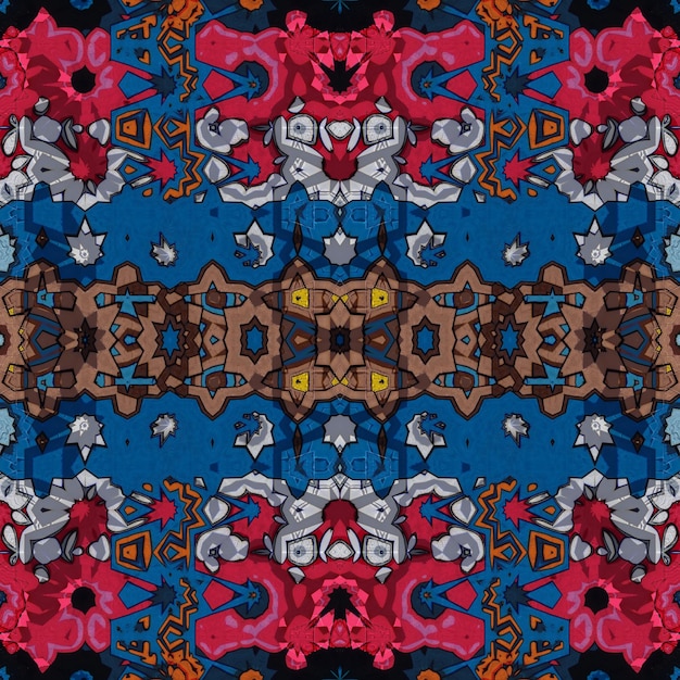 Un patrón colorido y abstracto con las palabras "arte" en él.