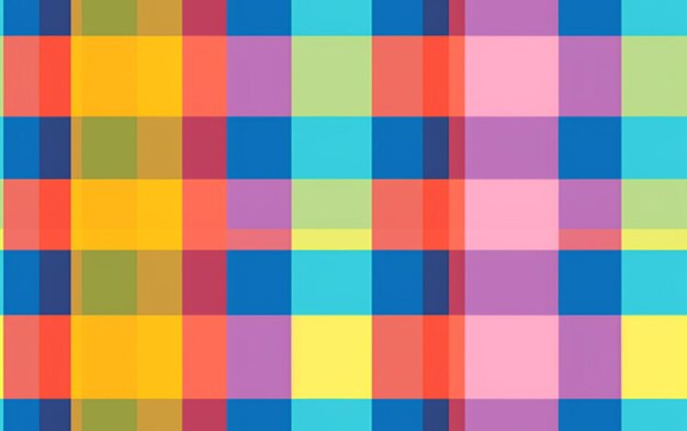 Un patrón colorido con un cuadrado en amarillo, rojo y azul.