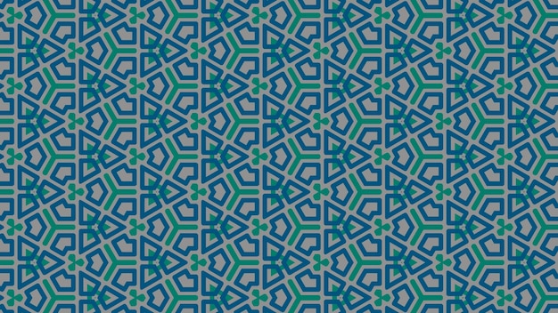 Un patrón colorido con formas geométricas y cuadrados.