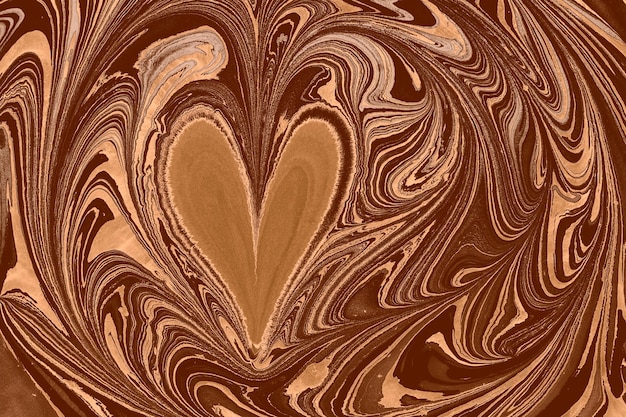 Foto patrón de corazón marmoleado abstracto para fondo de diseño de mosaico de tela corazón abstracto con textura ebru