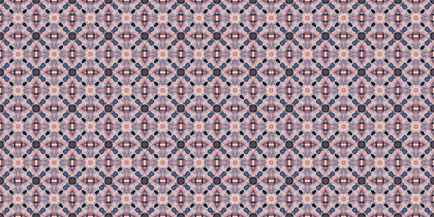 Patrón sin costura boho étnico textura de diseño de tela de caleidoscopio abstracto