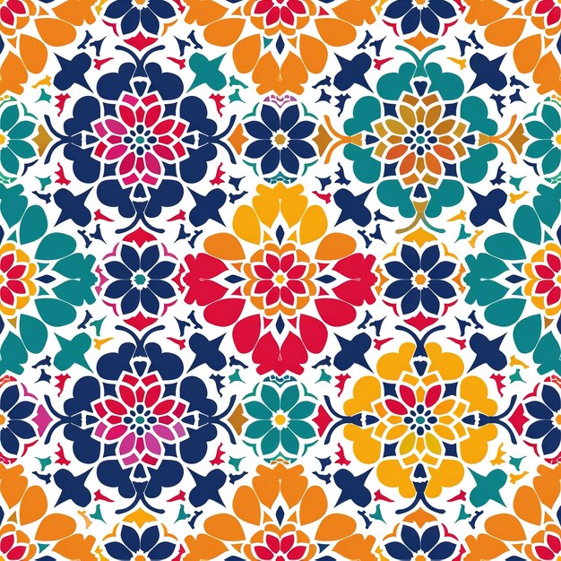 Patrón sin costura islámico de mosaico