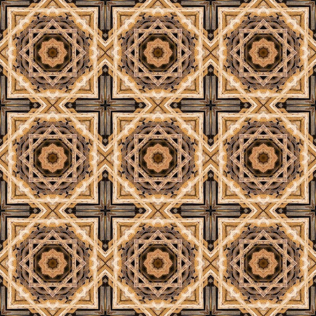 Patrón sin costura Patrón geométrico para impresión y decoración Textura de caleidoscopio