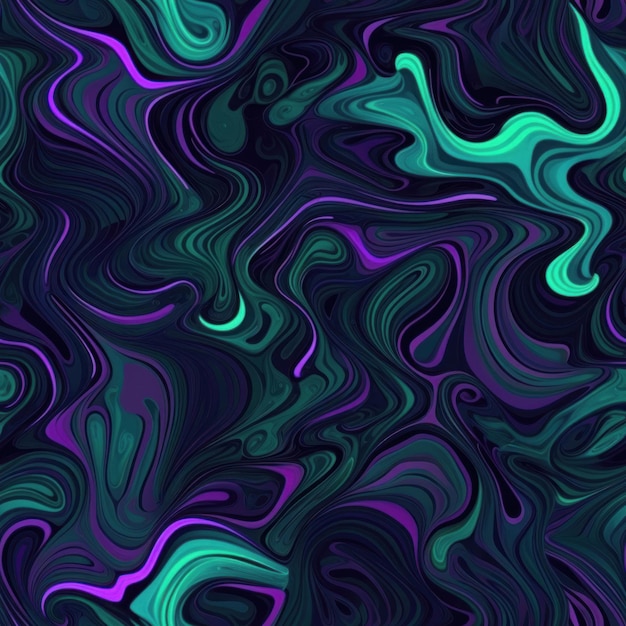 Patrón sin costuras abstracto de ondas fluidas