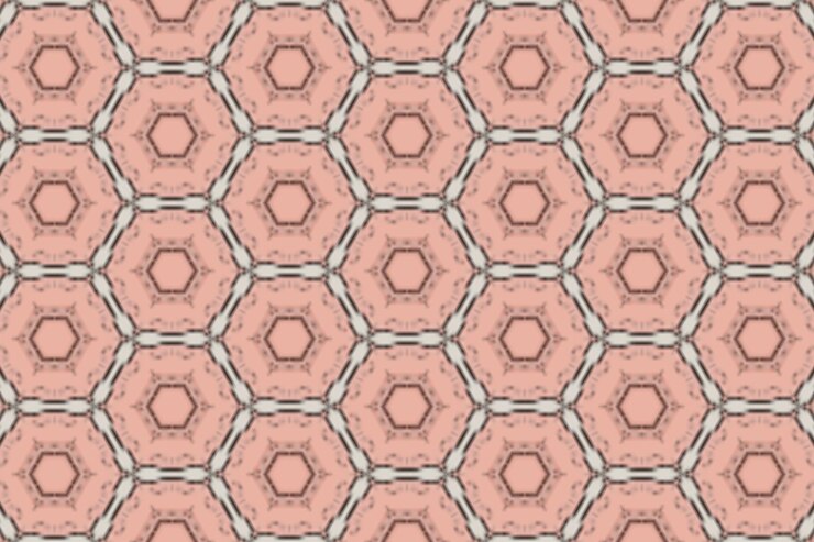 Foto patrón sin costuras con un adorno geométrico rosado y gris