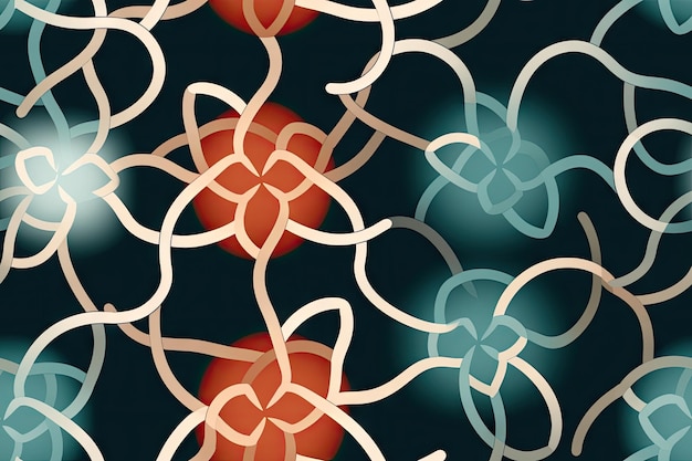patrón sin costuras arabesco ilustración repetida diseño continuo para la tela