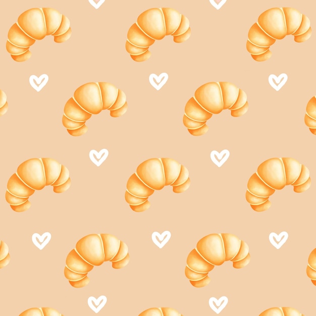 un patrón sin costuras con conchas y corazones
