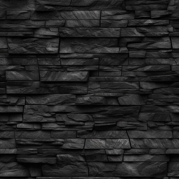Patrón sin costuras con diseño de fondo de papel tapiz de textura de pared de pizarra negra de hormigón AI generativa