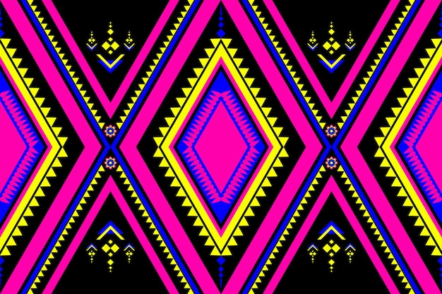 Patrón sin costuras étnico Fondo geométrico tribal Azteca Boho patrón geométrica Patrón Navajo