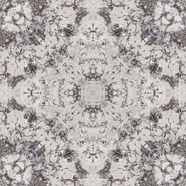 Patrón sin costuras de fina textura gris Caleidoscopio de mosaico