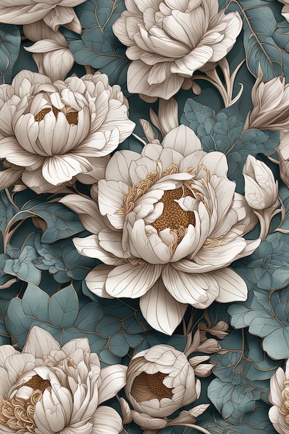 patrón sin costuras con flor de lotopatrón sin costuras con flor de lotopapel tapiz 3 d con flores y l