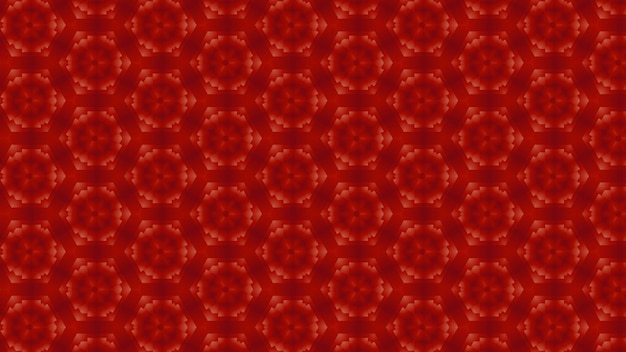 patrón sin costuras con flores rojas sobre un fondo rojo.
