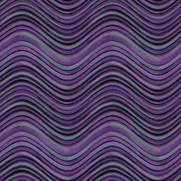 Patrón sin costuras. Fondo geométrico abstracto rayado ondulado del grunge gris y púrpura negro
