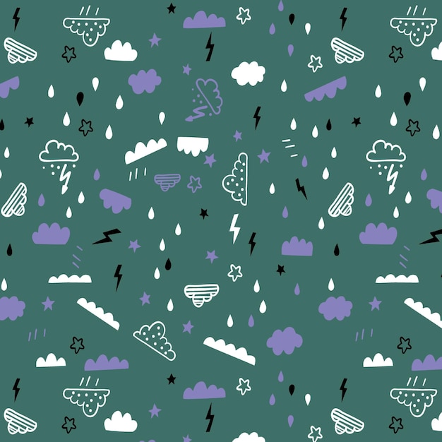 Patrón sin costuras con gatos gordos lindos en diferentes trajes navideños Ilustración vectorial dibujada a mano F