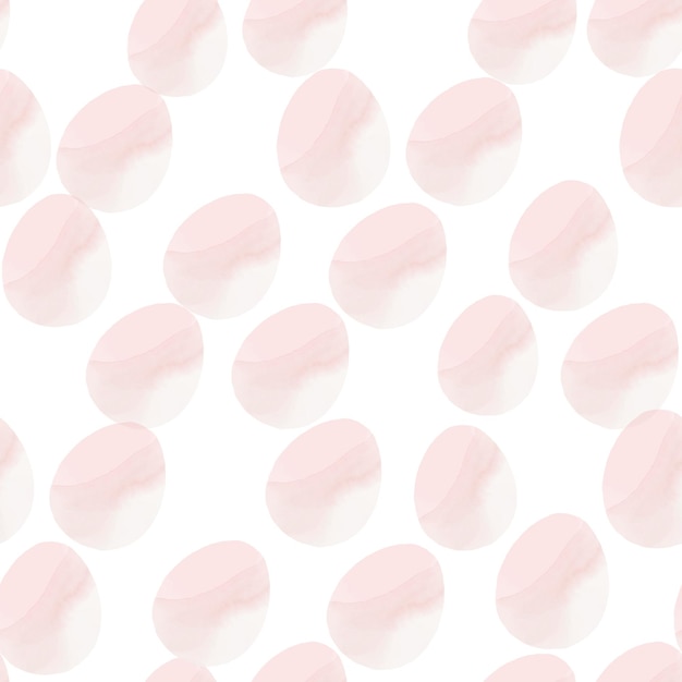 Patrón sin costuras con huevos de Pascua ilustración dibujada a mano en estilo acuarela