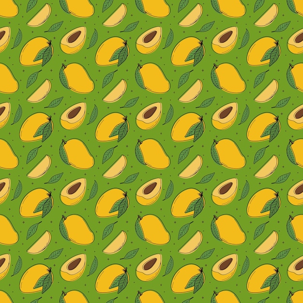 Patrón sin costuras de mango