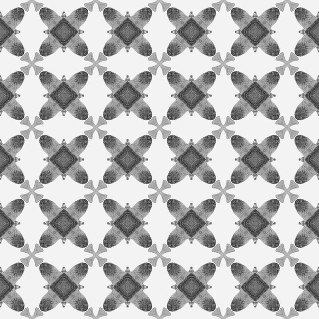 Patrón sin costuras de mosaico en blanco y negro