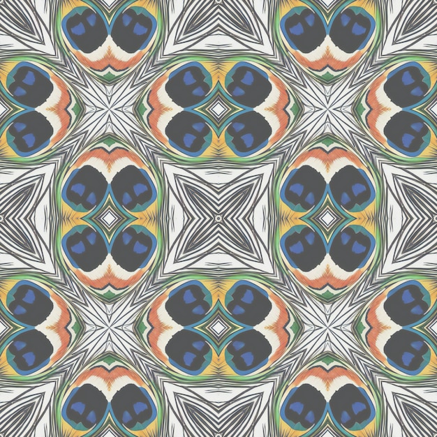 Foto patrón sin costuras con ornamento geométrico abstracto relación textil