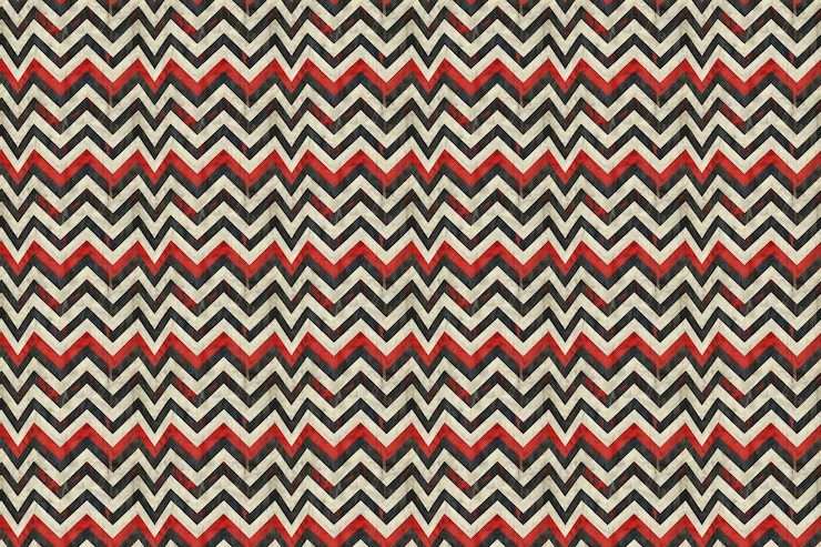 Foto un patrón sin costuras de rayas en zigzag