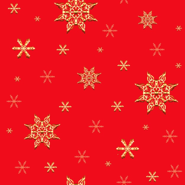 Patrón sin costuras en el tema del año nuevo y la Navidad con bolas de copos de nieve
