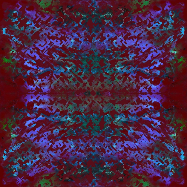 Patrón sin costuras de teñido anudado. Estampado shibori dibujado a mano. Fondo japonés con textura de tinta. Azulejo de papel tapiz batik moderno. Fondo sin fin de acuarela. Textura de algodón japonés coloreada con puntos.