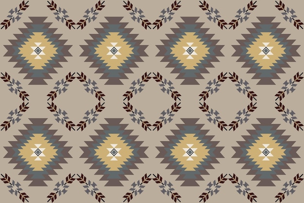 Patrón sin costuras vectorial tribal navajo Ornamento nativo americano Estilo de decoración étnico del suroeste