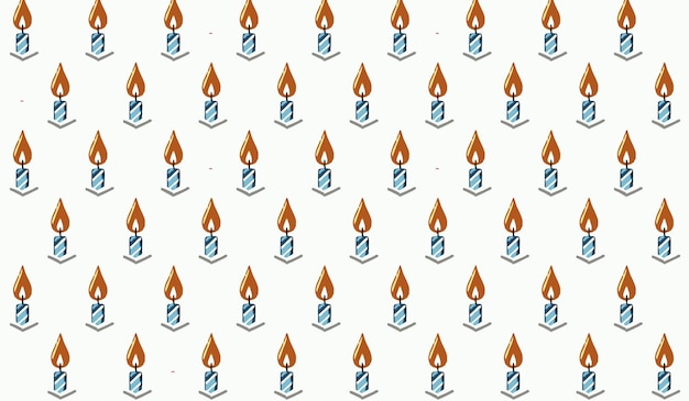 un patrón sin costuras de las velas azules con las palabras feliz cumpleaños