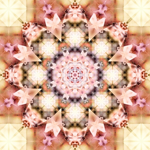 Patrón cuadrado abstracto sin costuras Patrón étnico