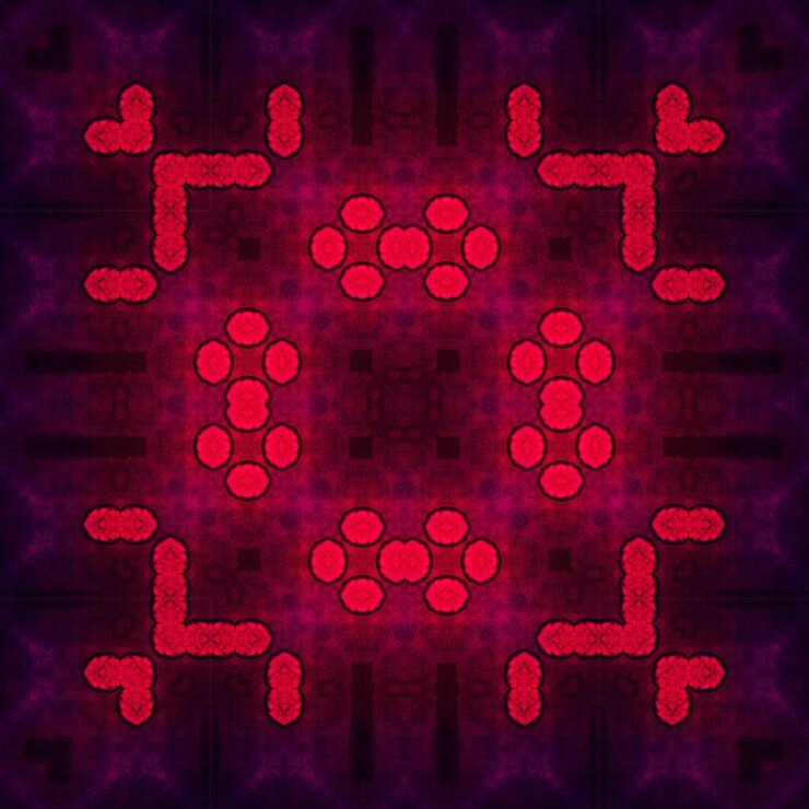 Foto patrón cuadrado simétrico sin costuras textura de patrón abstracto