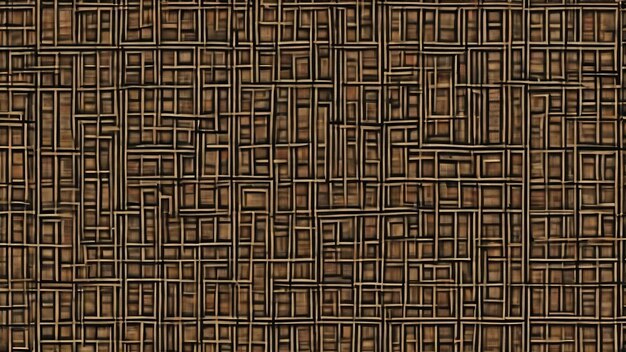 Un patrón con cuadrados que son negros y marrones