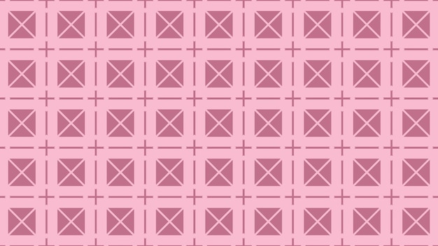 El patrón de los cuadrados en rosa.