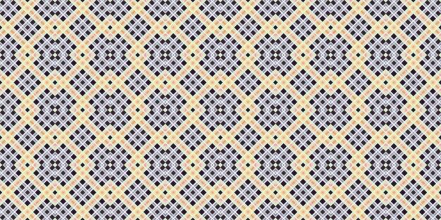 Patrón de cuadrícula sin costuras Textura escocesa Fondo de líneas y diamantes
