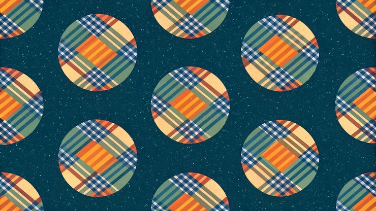 Patrón de cuadrícula sin costuras en tonos apagados en tela Perfecto para textiles, moda y decoración de interiores