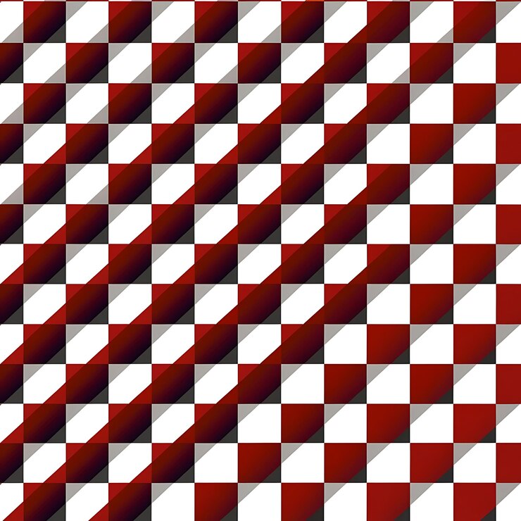 Foto patrón a cuadros blanco y rojo