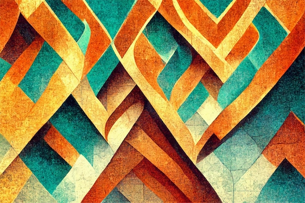 patrón decorativo de arte fractal