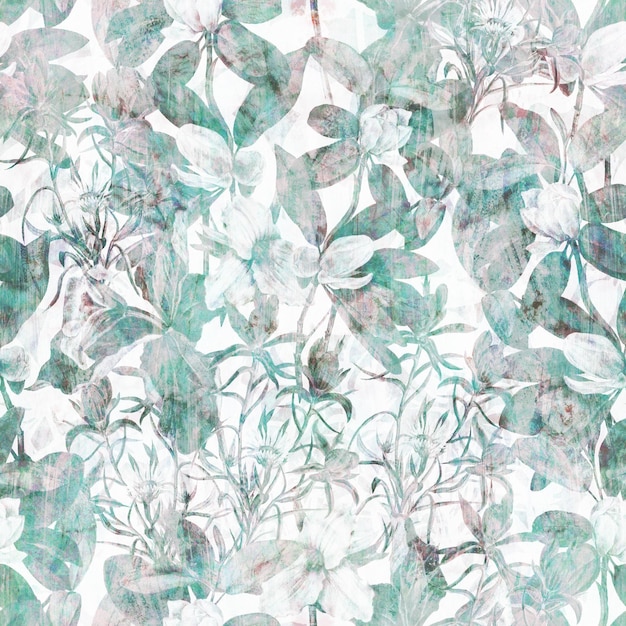 Patrón decorativo sin costuras Fondo repetitivo Impresión de papel tapiz para azulejos