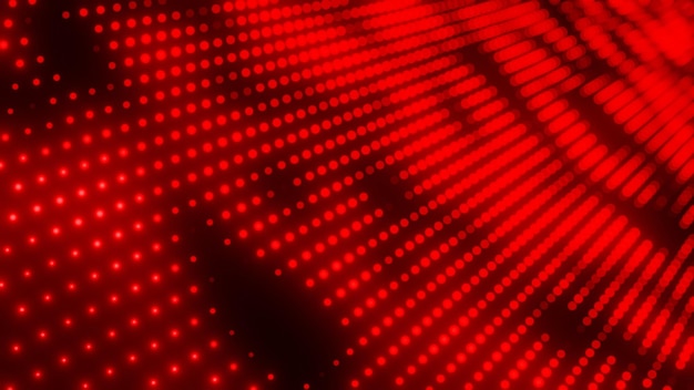 Patrón digital abstracto con puntos brillantes que forman una textura dinámica
