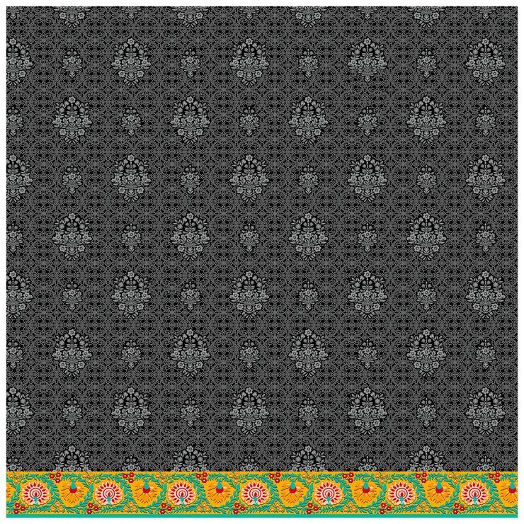 Patrón de diseño digital y textil.