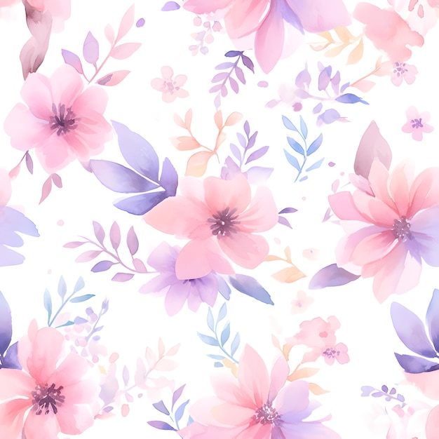 El patrón de diseño para la tela hermosas flores florales