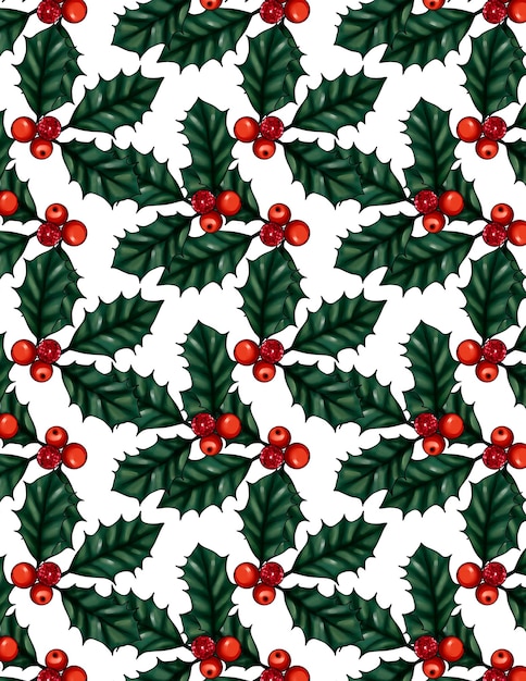 Patrón de embalaje de papel digital de Navidad