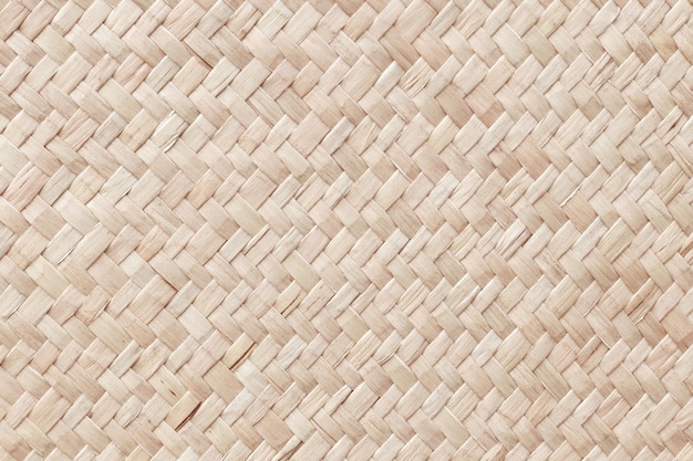 Foto patrón de estera de tejido de caña con estilo vintage para obras de arte de fondo y diseño