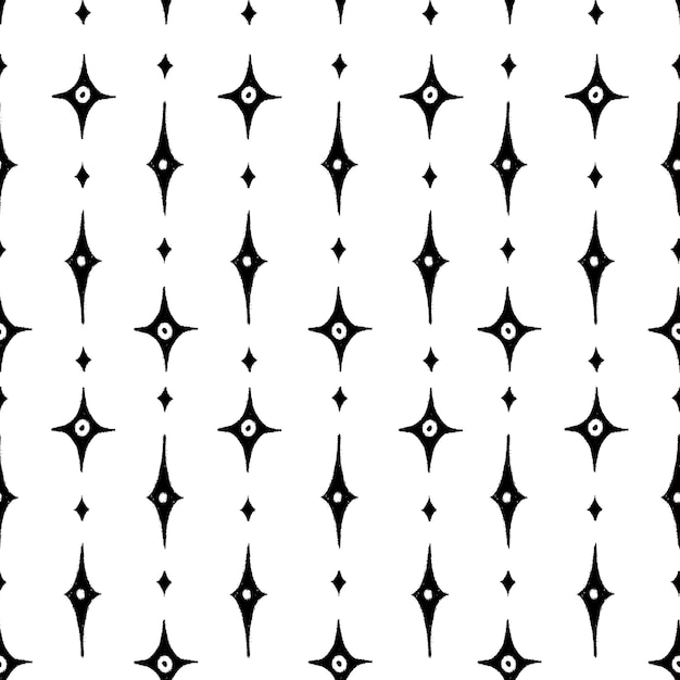 Patrón de estrella en blanco y negro