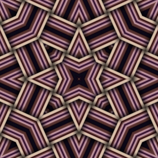 Foto patrón de estrellas tejido sin costuras de rayas y líneas patrón abstracto cuadrado
