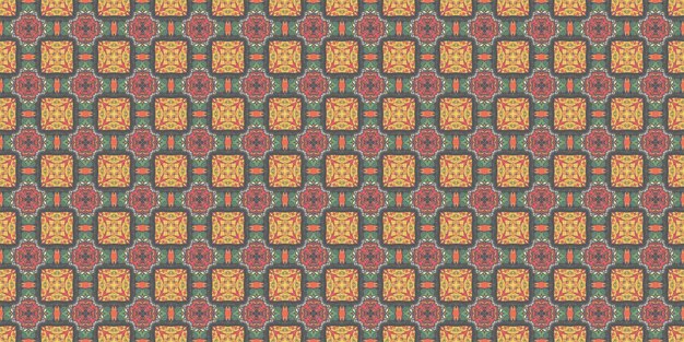 Patrón étnico Caleidoscopio abstracto tela diseño textura o fondo