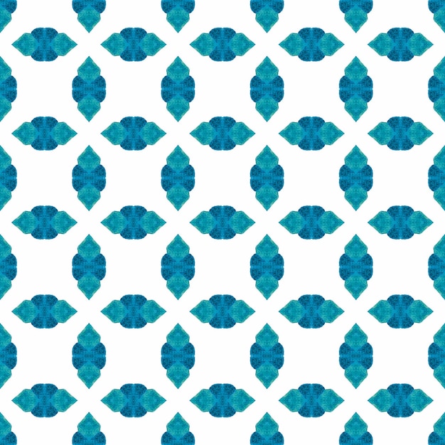 Patrón exótico sin costura Diseño de verano boho chic seductor azul Diseño textil listo para imprimir trajes de baño de valor Papel de pared de tejido Exótico de verano Frontera sin costura