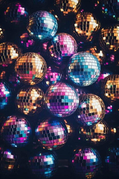 Foto el patrón de la fiesta de la pelota de discoteca