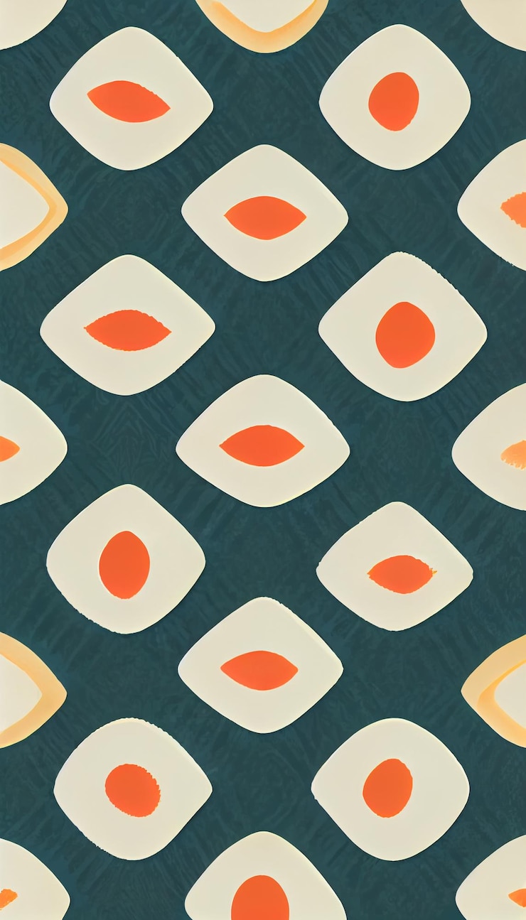 Foto patrón sin fisuras escandinavo con formas abstractas coloridas fondo decorativo con interior étnico tribal índigo de moda pintado a mano y marco de diseño de superficie de moda para invitaciones tarjetas de felicitación