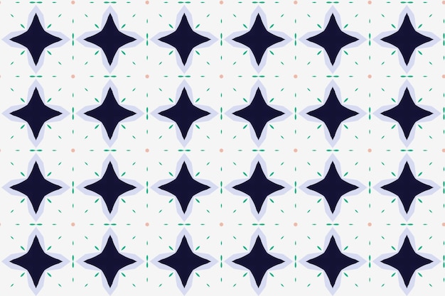 Patrón sin fisuras con estrellas azules sobre un fondo blanco.