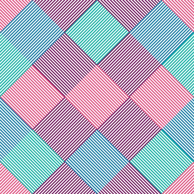 Patrón sin fisuras de rayas multicolores